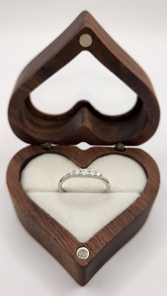 Moissanite Silver Ring - ALEXA