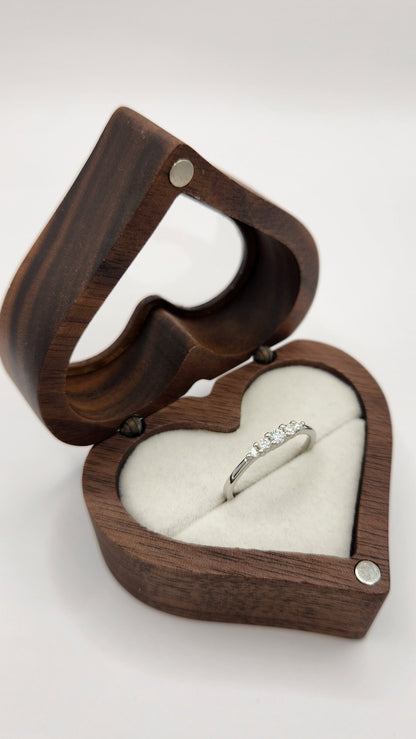 Moissanite Silver Ring - ALEXA 1