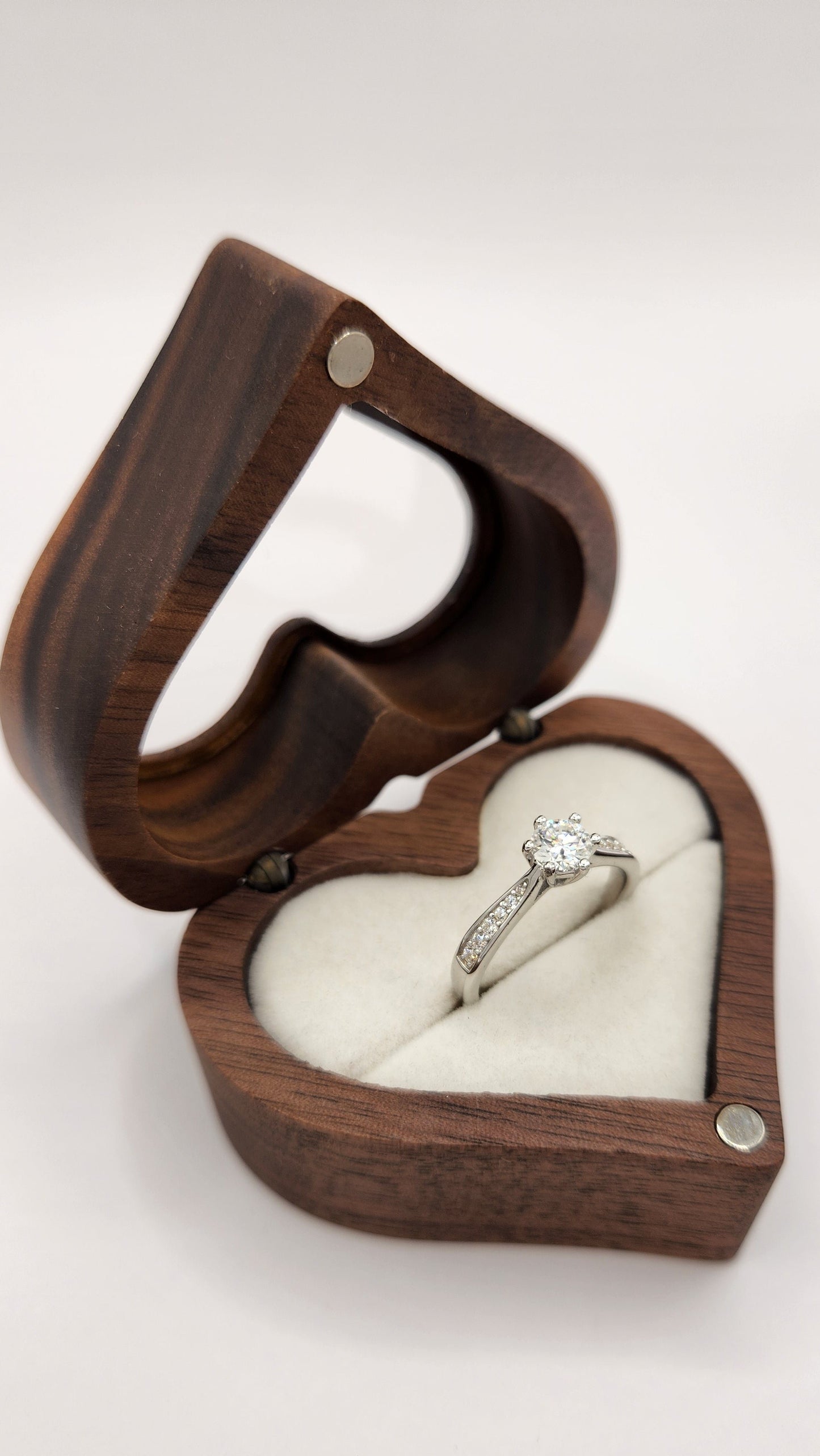 Moissanite Silver Ring - CATALINA