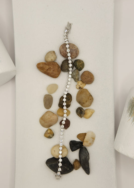 Moissanite silver Bracelet- Avangard 2