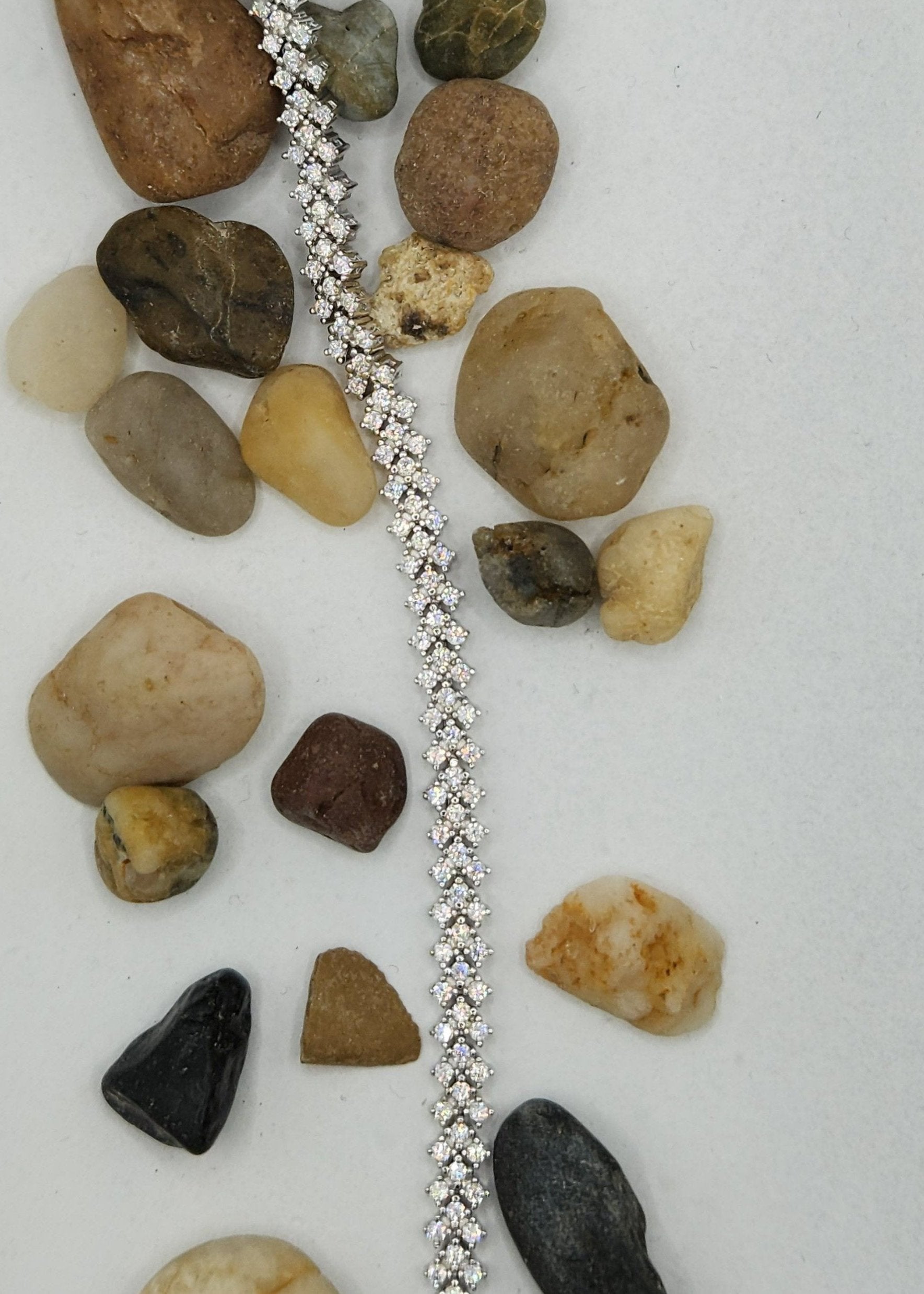 Moissanite silver Bracelet-elegance 2