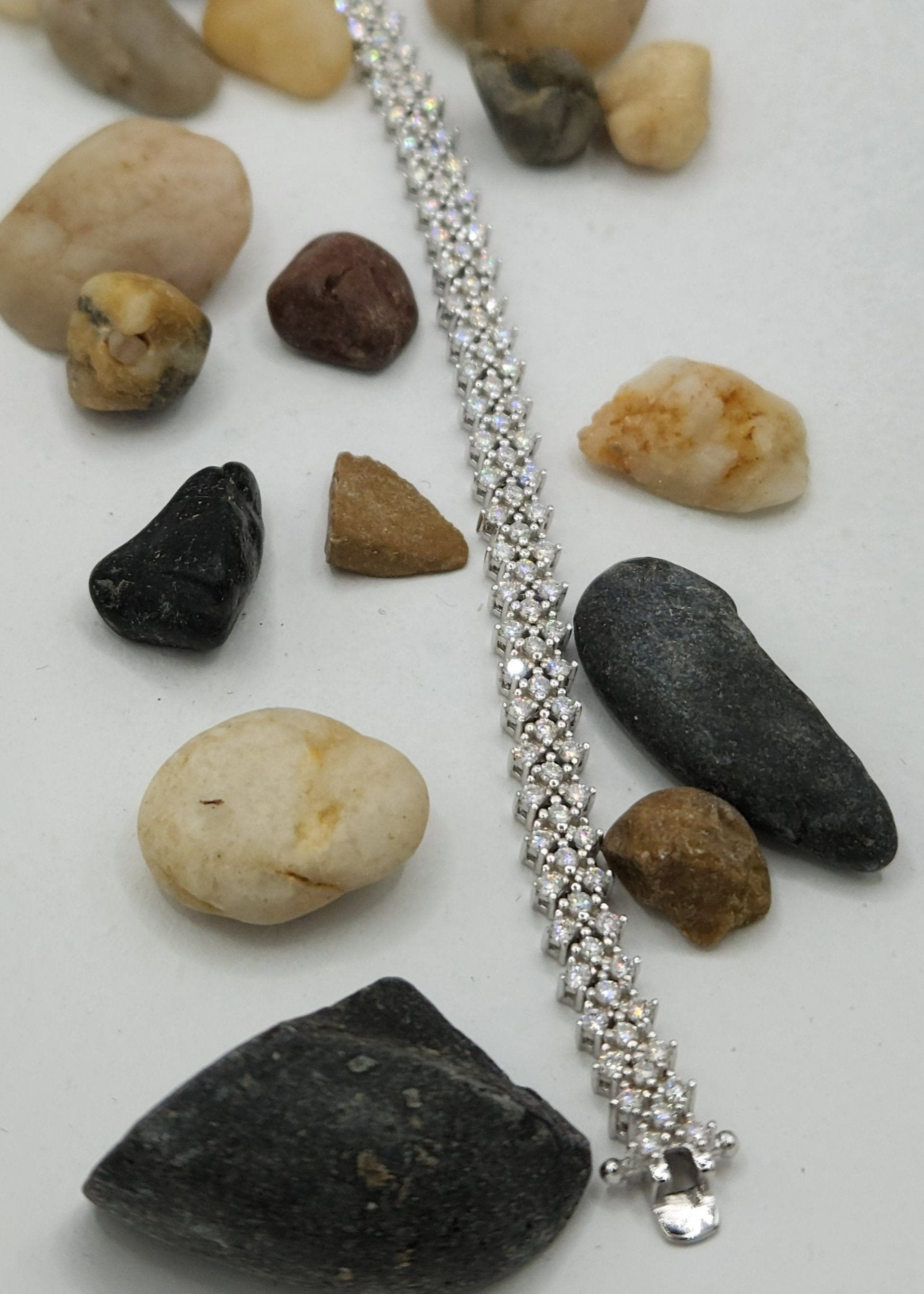 Moissanite silver Bracelet-elegance 3