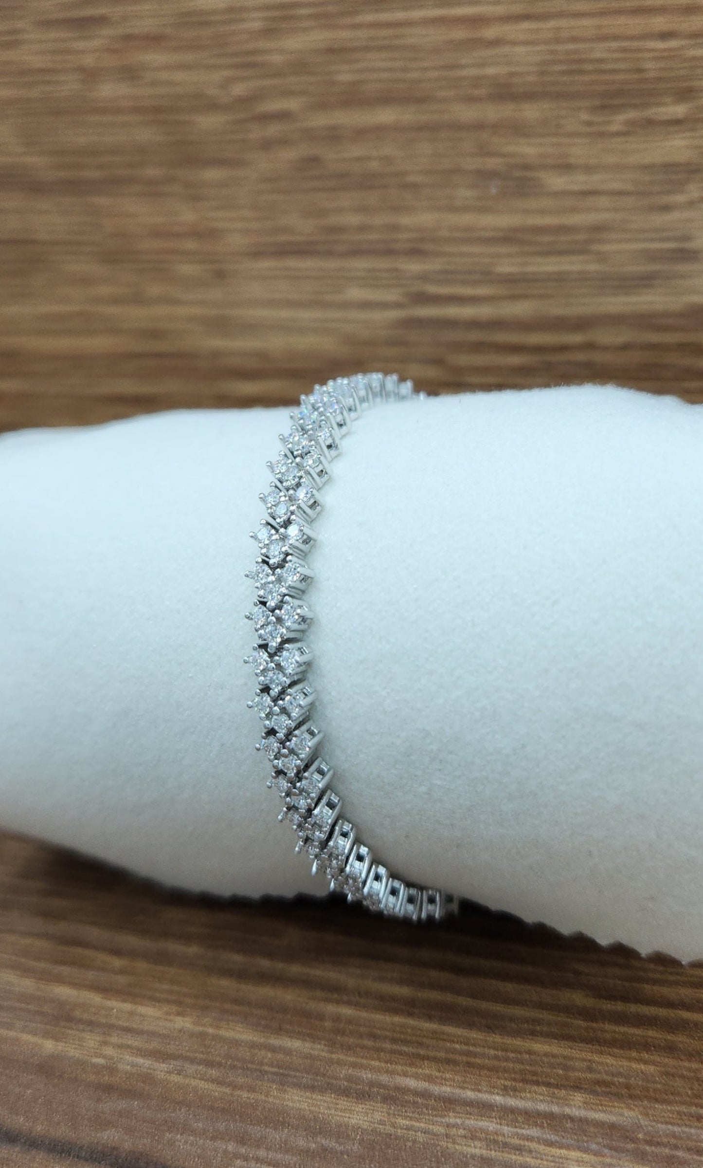 Moissanite silver Bracelet-elegance 5
