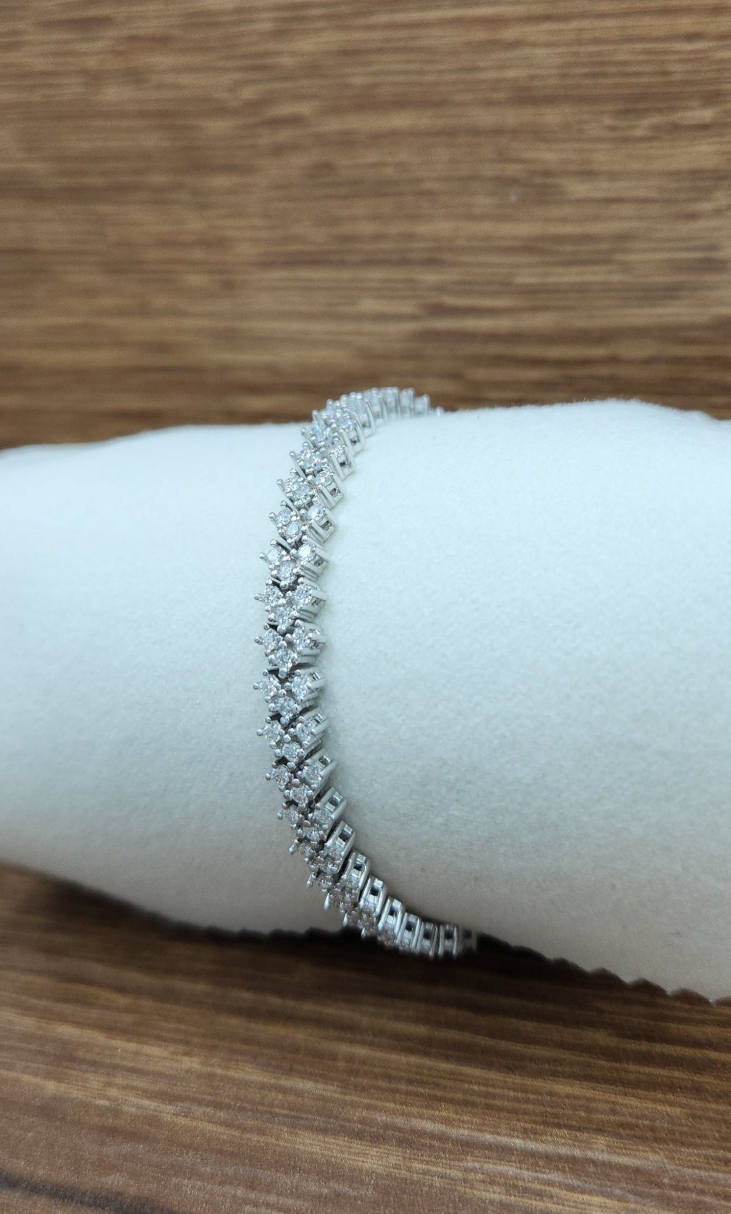 Moissanite silver Bracelet-elegance 5