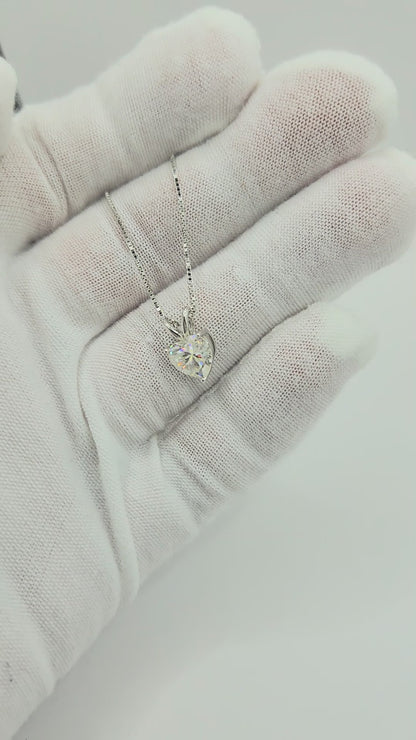 Moissanite Silver Necklace - PULSE