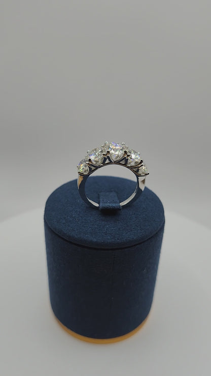 Moissanite Silver Ring - ELIANA